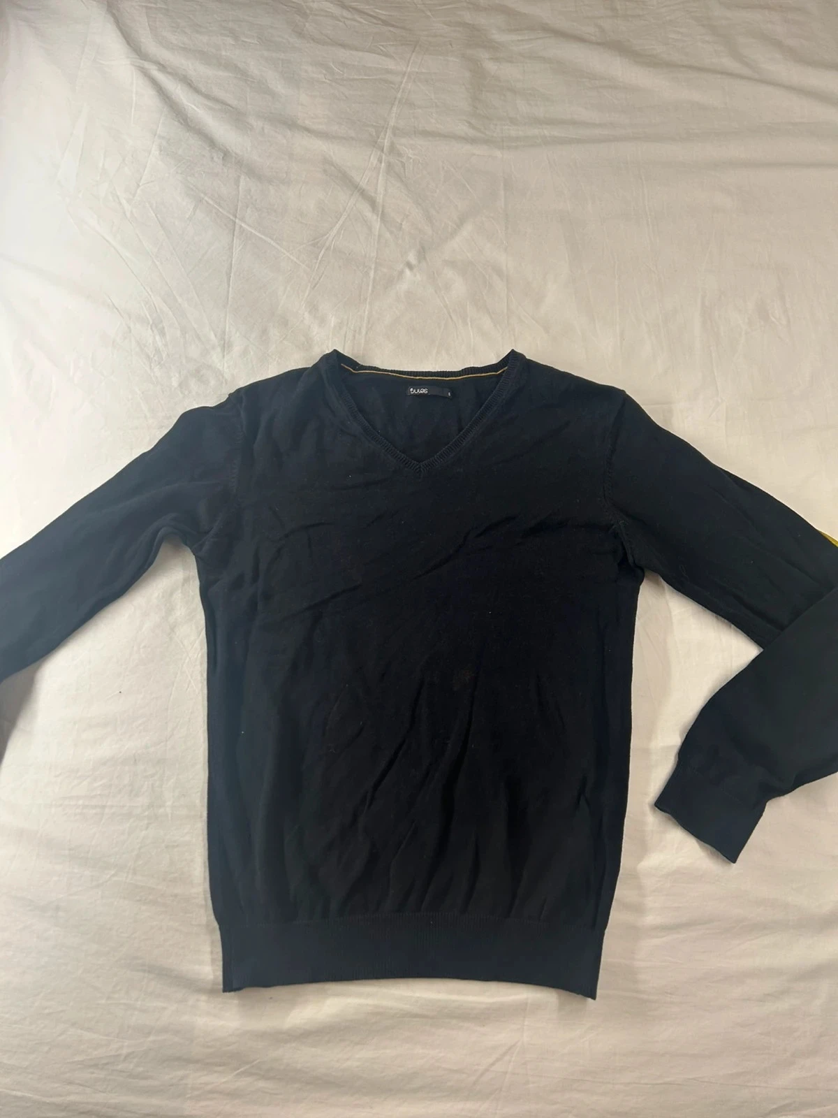 Pull noir à col V Jules